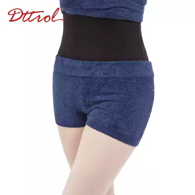 Autumn and winter dance clothing snow velvet tight adult children's knitted ballet practice warm shorts