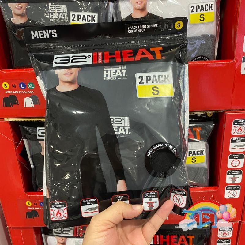 Domestic COSTCO USA 32 degrees Heat Cool adult male and female long sleeve heating coat underwear