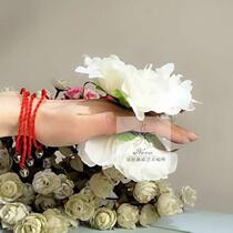 Novas new props hand flower Myanmar sweet-scented osmanthus blooming fragrance hand holding flower peach and plum cup repertoire headwear custom