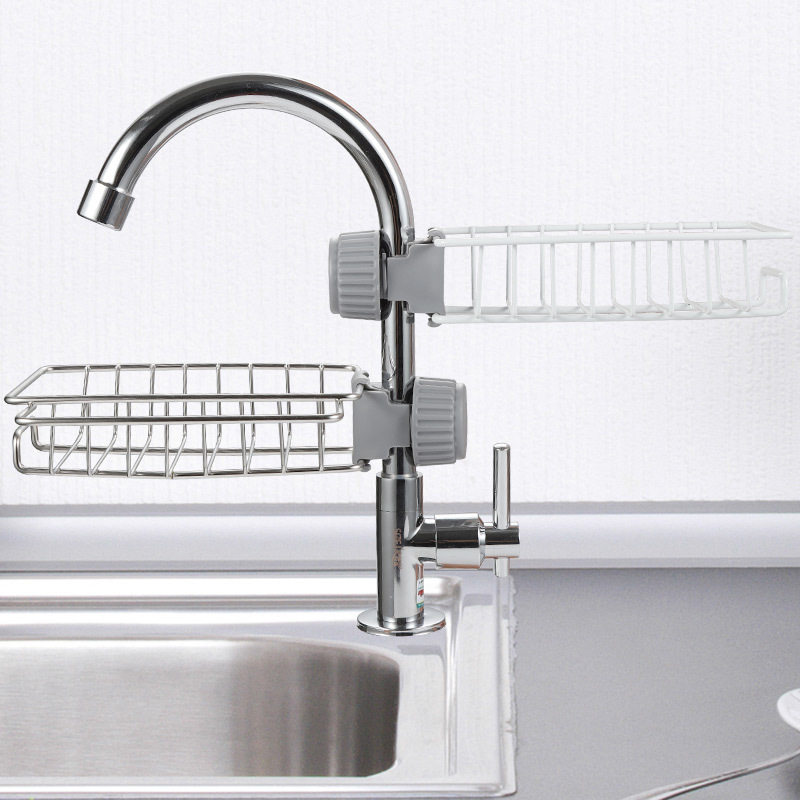 Kitchen collection of artificial stainless steel faucet frame hanging basket sponge asphalt frame sink collection layer rack