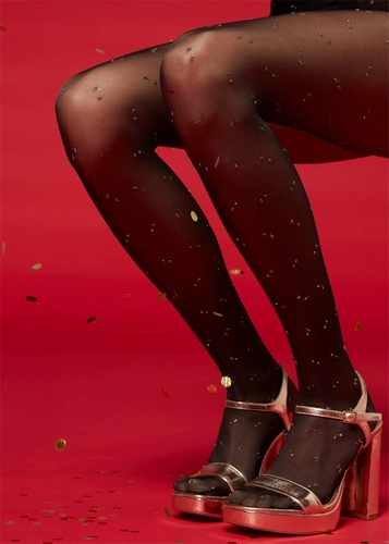 Calzedonia, новые женские модные сексуальные колготки, золотые шелковые флуоресцентные уличные красивые носки для стрельбы, MODC1908