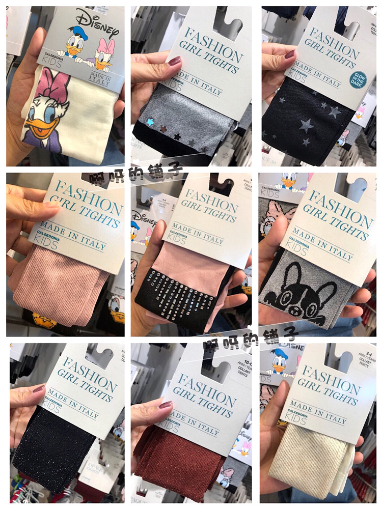 (Spot) Calzedonia Spring and Autumn Girls Trend All-match Comfortable Socks Children's Street Shooting Pantyhose