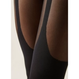 Calzedonia25th День святого Валентина 70D черные чулки с эффектом подвязки сексуальные колготки MODC2145