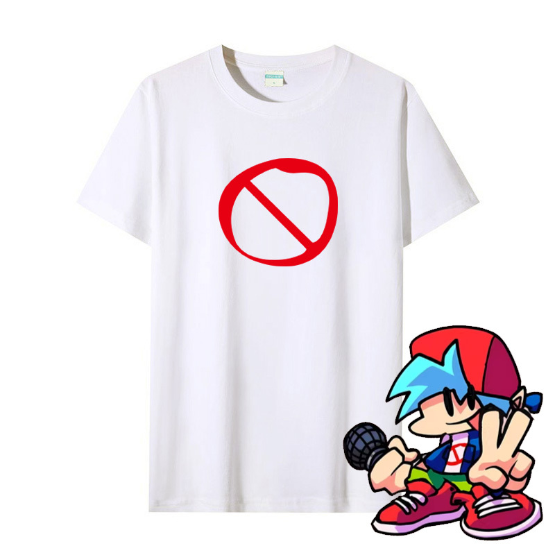 Friday Night Funkin T-Shirt Pure Cotton Short-Sleeved Black Friday Friday Night Funkin Merchandise Clothing Cotton