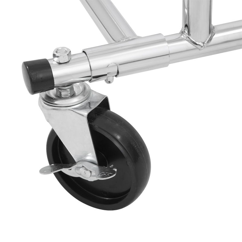 Nakashima Rack Clothes Rack Clothes Display Rack Universal Wheel With Brake Black Wheel Caster Installation Mute Roller