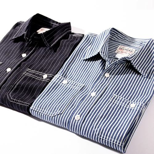 Ретро рубашка, лонгслив для отдыха, джинсовая куртка, в американском стиле