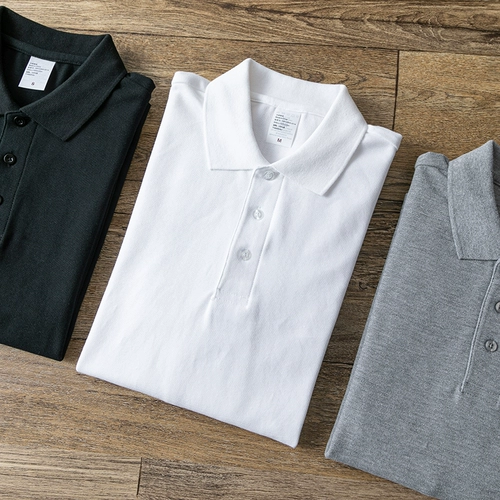 Хлопковая осенняя футболка polo, цветной базовый лонгслив для отдыха подходит для мужчин и женщин