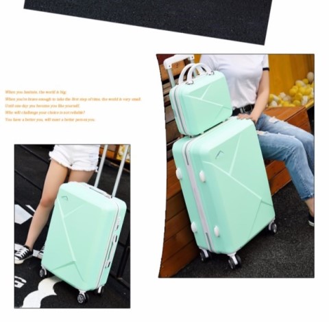 Hộp đựng hành lý nữ dễ thương nữ xe đẩy nữ vali mật khẩu vali nhỏ 20 inch 20 triệu cho bé gái Hàn balo kéo du lịch
