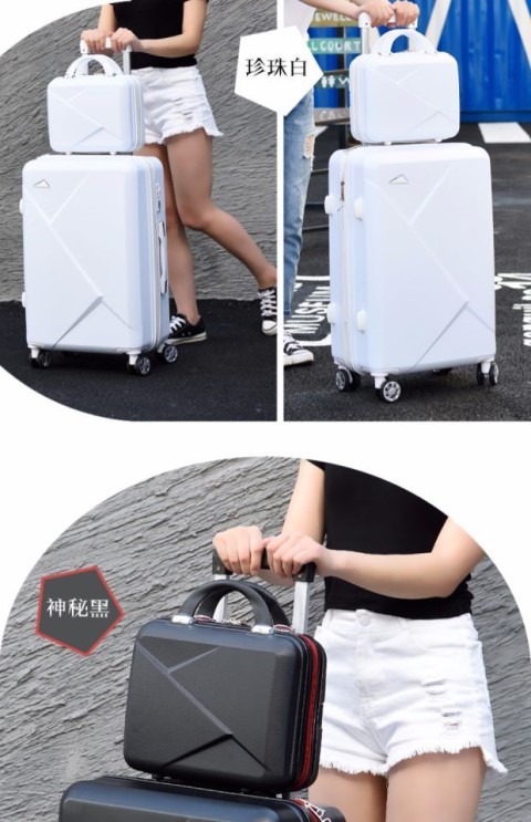 Hộp đựng hành lý nữ dễ thương nữ xe đẩy nữ vali mật khẩu vali nhỏ 20 inch 20 triệu cho bé gái Hàn balo kéo du lịch