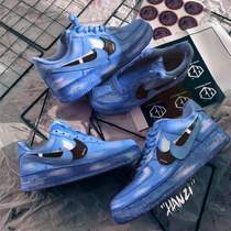 HZP flying man produce sneakers custom DIY service painting dip