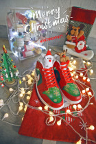 Flys hanson out 2017 the 2017 Christmas themed limited custom-made sneakers
