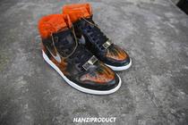 Flying man produced sneakers custom DIY ID service painting restructuring