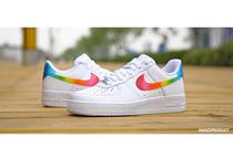 Flys Han Son Out Sneakers Custom DIY ID Service Painted Rainbow Men and Women