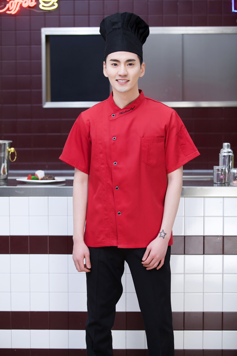 ngắn tay mùa hè váy khách sạn đầu bếp của quần áo nam và nữ Division Bakery Bánh West Point làm việc UniformChef Chef của