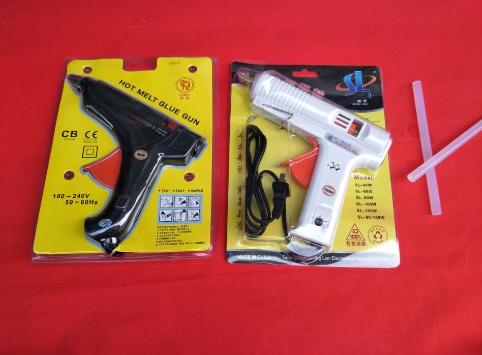 Electric hot melt glue gun Camel 60W hot glue gun Heating welding gun Bonding 150W adjustable warm hot melt glue gun