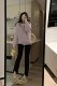 Veee soft waxy Korean all-match pink high collar half zipper loose pullover solid color lapel thin sweater 5 colors