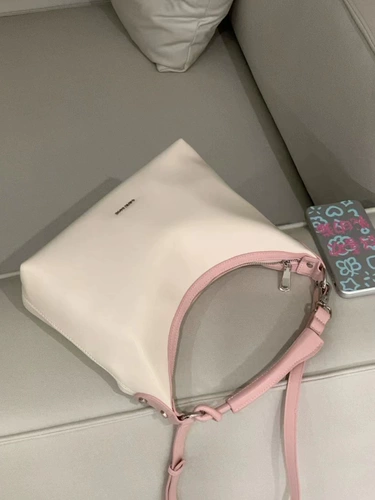 Небольшая дизайнерская розовая вместительная и большая сумка на одно плечо, сумка через плечо, премиум класс
