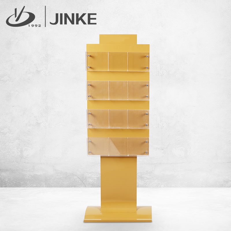 Golden Ke Bank Publicity Book Shelf Unit Advertising Information Shelf Acrylic Grindle Hall Vertical Publicity Frame