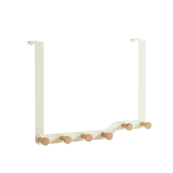Clothes rack on the entrance door without scar