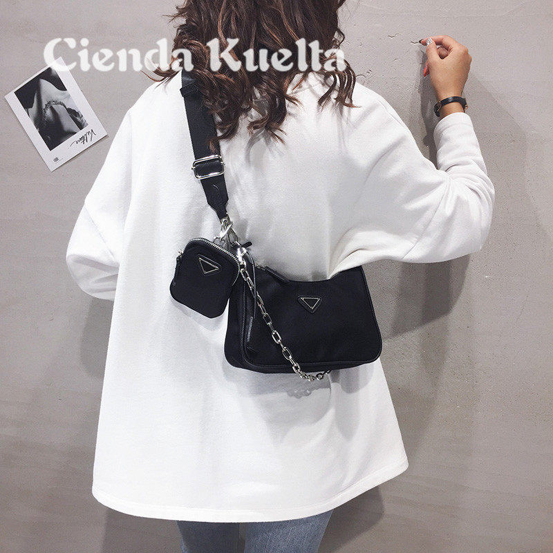 light luxury brand women's crossbody bag 2021 new fashionable all-match shoulder bag canvas bag large capacity