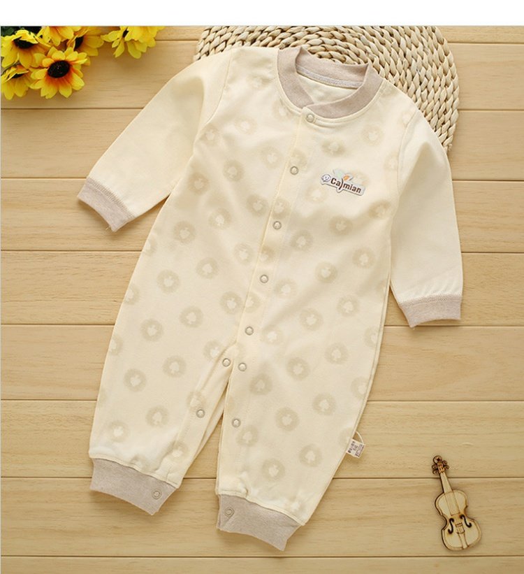 Mùa xuân và mùa thu em bé jumpsuit mùa thu và mùa đông cơ sở đồ lót cotton sơ sinh đồ ngủ trẻ sơ sinh quần áo trẻ em romper shop quan ao baby