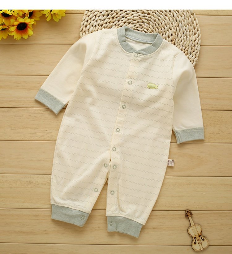 Mùa xuân và mùa thu em bé jumpsuit mùa thu và mùa đông cơ sở đồ lót cotton sơ sinh đồ ngủ trẻ sơ sinh quần áo trẻ em romper shop quan ao baby