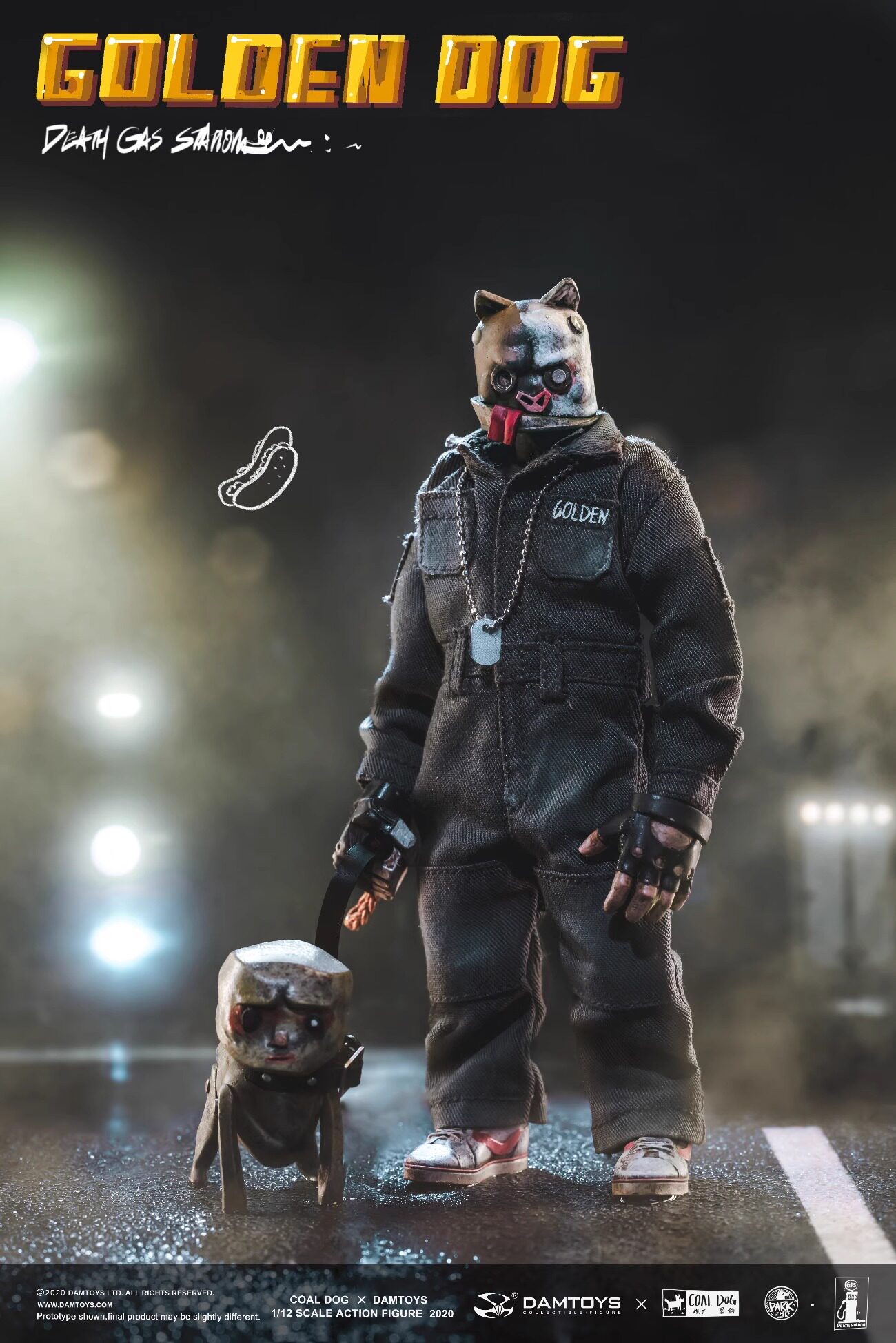 1/12 デス ガス ステーション シリーズ ゴールデンドッグ DAMTOYS Golden Dog 1:12 Scale Action Figure | Sideshow Collectibles
