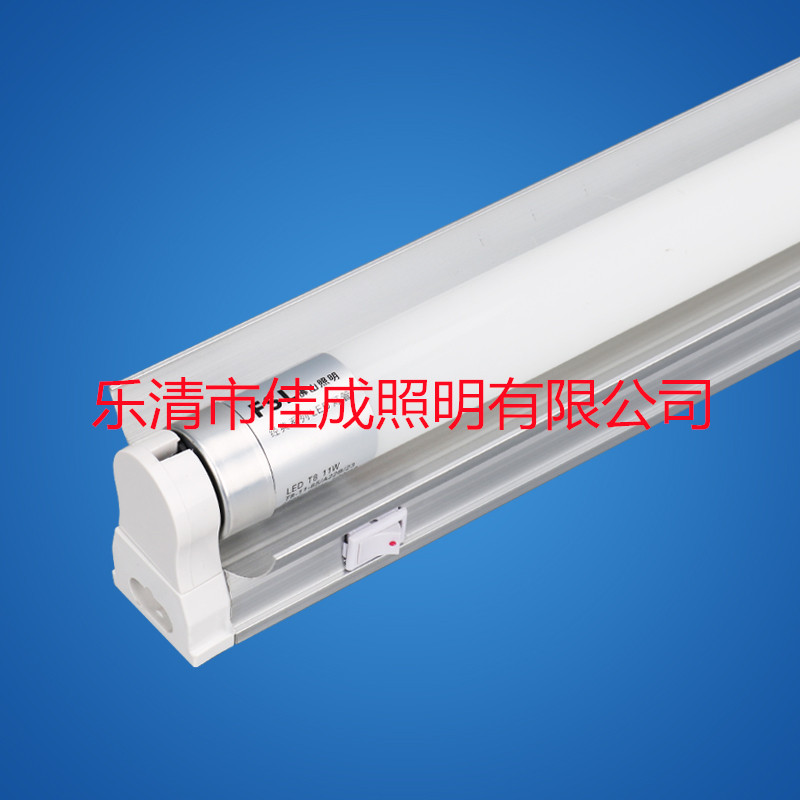 T8LED daylight lamp tube with reflecting shade T5 bracket light single support with hood switch bracket lamp 1 2 m full set