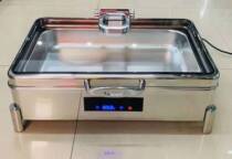 304 stainless steel buffet stove buffet insulation stove large glass cover digital display dining stove Buffy stove hotel tableware