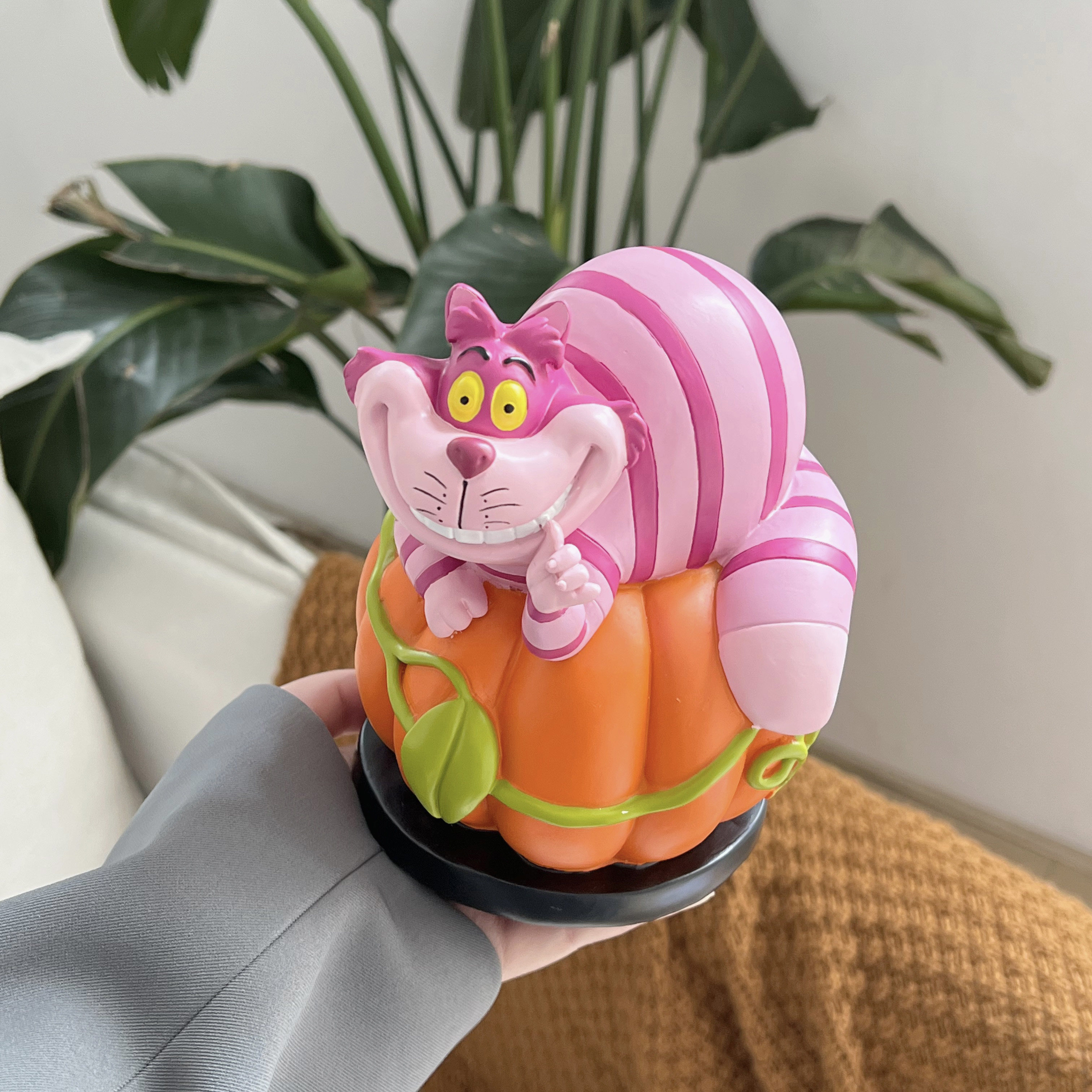 Alice in Wonderland Miaomiao Cat Cheshire Cat Pumpkin Ornament Resin Cartoon Home Decoration Birthday Gift