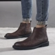 Giày bốt nam Chelsea bốt nam bốt nam phiên bản Hàn Quốc của xu hướng giày nam Martin hoang dã retro cộng với nhung cao cấp