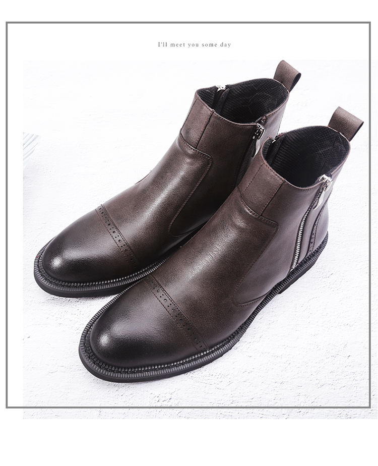Mùa thu và mùa đông Martin bốt nam Anh retro hoang dã Chelsea bốt nam phiên bản Hàn Quốc của xu hướng bốt và nhung nhọn giầy nike nam