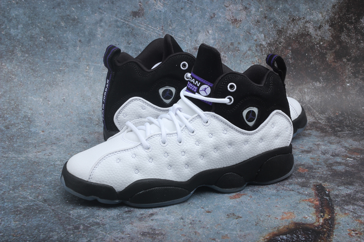 AIR JORDAN TEAM2 Lite AJ13 Joe 13 Giày bóng rổ nữ màu đen và trắng Panda 820273-104 - Giày bóng rổ giày thể thao adidas nữ