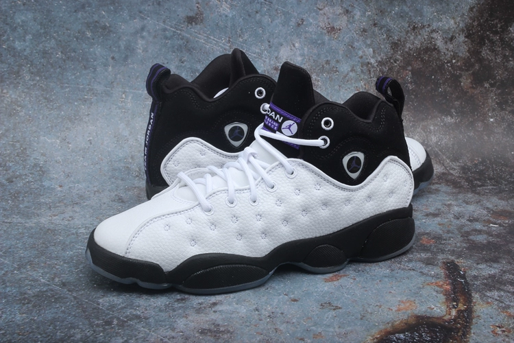 AIR JORDAN TEAM2 Lite AJ13 Joe 13 Giày bóng rổ nữ màu đen và trắng Panda 820273-104 - Giày bóng rổ