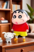 Figure Classic Red Crayon Little New Figure Ornament Piggy Bank Shin-chan Doll Doll Nohara Shinnosuke in stock