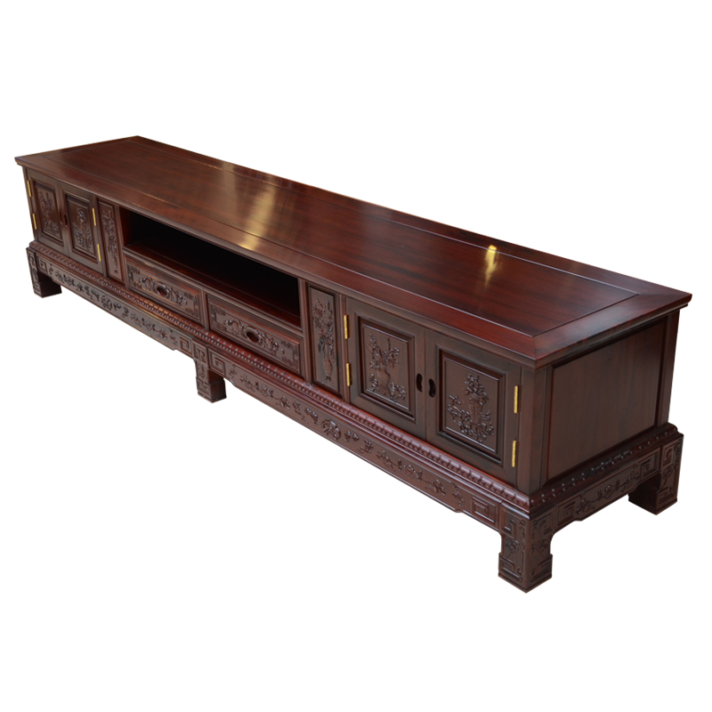 Mahogany TV cabinet rosewood floor cabinet living room cabinet Chinese style