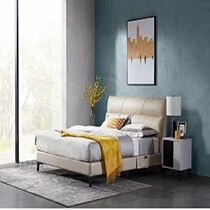 Gujia Craftsman Modern Simple Leather Bed Master Bedroom 1 8m Leather Bed Double B870