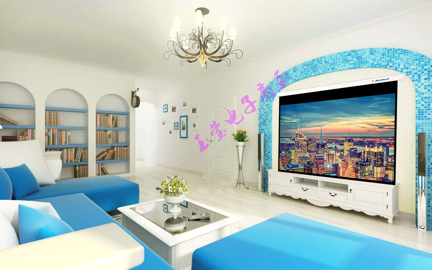 Rèm điện mới 60/72/84/100/120 inch 4: 3 Màn hình máy chiếu 16: 9 - Phụ kiện máy chiếu máy chiếu vnpc