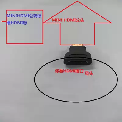 Mini HDMI HD adapter Small to large male to female Mini HDMI to standard HDMIi adapter