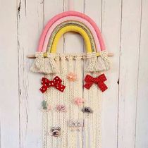 Childrens hairpin storage with wall treasure hanging girls head display stand cute treasure hair accessories hairpin accessories storage artifact display