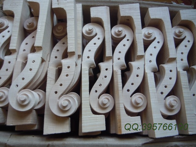 Violin Headstock Material Accessories High-Grade Northeastern Materials Fine Workmanship Sharp Edges Smooth Lines