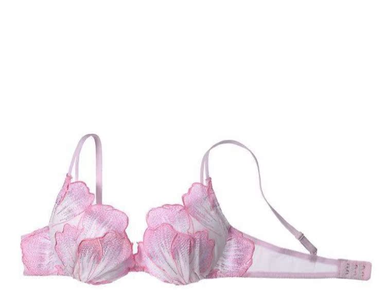 Flower Fairy Series ~ Xuất khẩu Nhật Bản Cup mỏng Secret Peach Petal Flower Bra + Low Eo Brief Set thời trang nữ