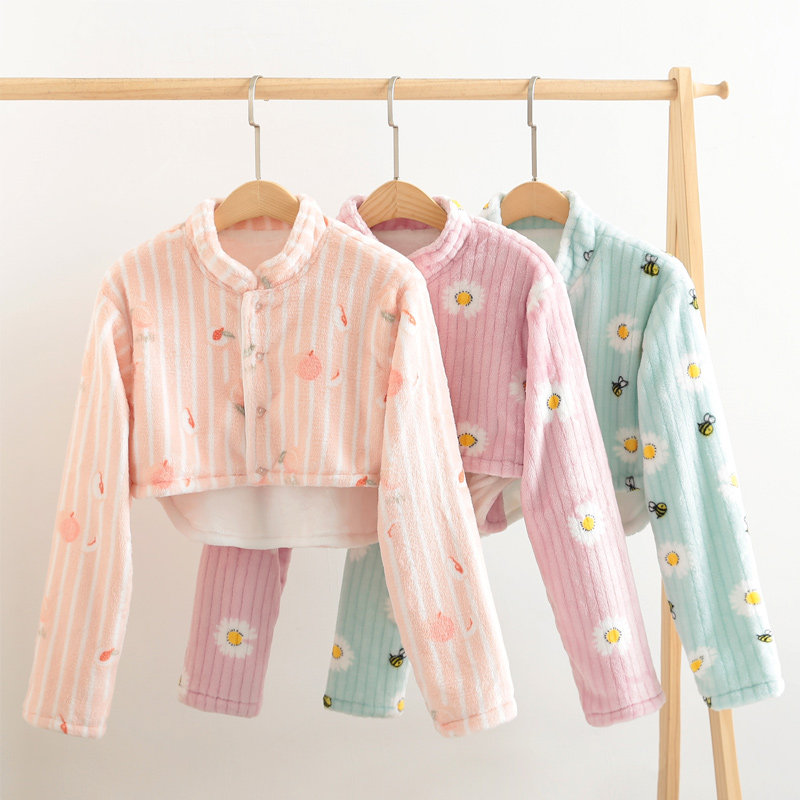 Autumn and winter plus velvet thickening shoulder protection cervical vertebra vest sleeping female cold-proof breast-feeding confinement maternity breast-feeding shoulder and neck warm