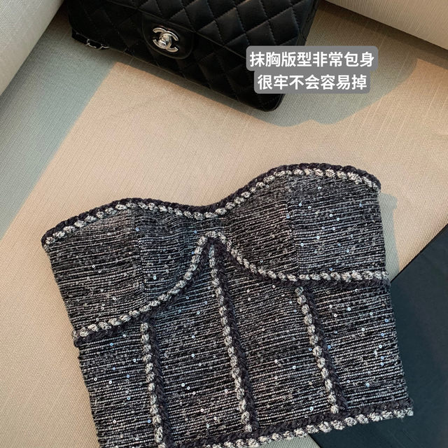 Temperament slimming versatile sexy tube top short top for women