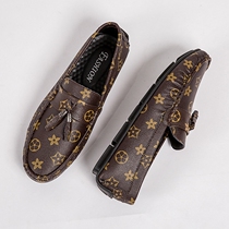 Summer tassel bean shoes mens leather 35 36 37 small size mens casual shoes leather shoes large size Youth Net red tide