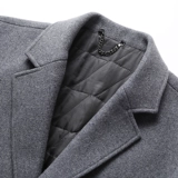 Демисезонное шерстяное пальто, куртка, шерстяной плащ, средней длины, в корейском стиле