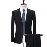 Мужской комплект, демисезонный пиджак классического кроя для отдыха, свадебное платье, в корейском стиле