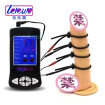 Sex toys Lele Wo male masturbation game electric shock orgasm therapy ring Penis ring Adjustable lock ring