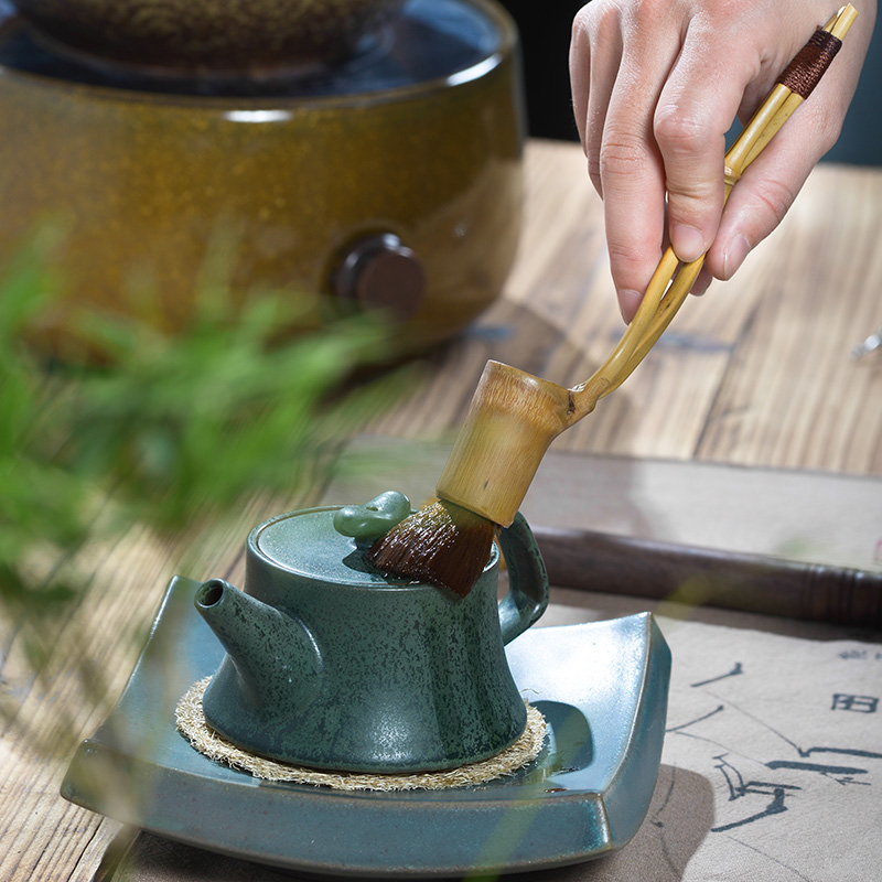 The Product porcelain sink ebony YangHuBi checking bamboo bamboo wool brush XiCha tea tea tea accessories