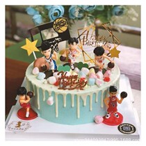 2021 new slam dunk master ornaments trinkets cake basketball birthday cake decoration ornaments Basketball Hunan team